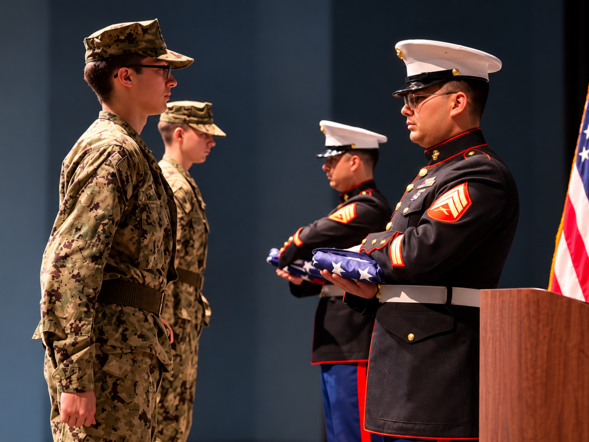 Sea Cadets receive 100 flags to replace worn ones in Kitsap neighborhoods